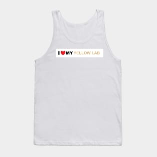 Labrador Retriever Yellow love Tank Top